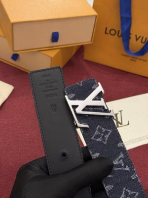 wholesale quality louis vuitton initiales monogram denim belt model no. 853